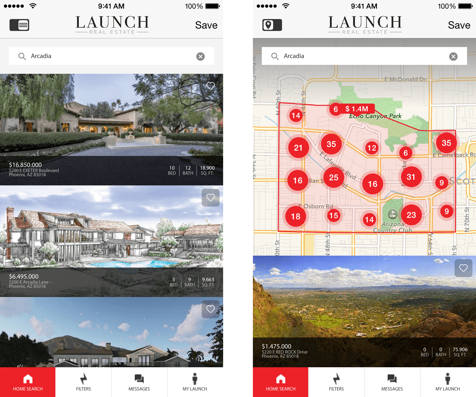 Launch Real Estate screenshot