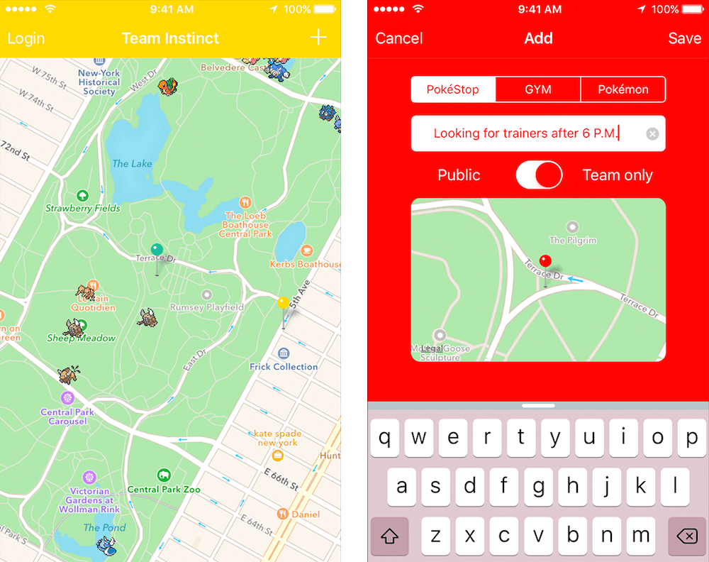 PoGoChat screenshot